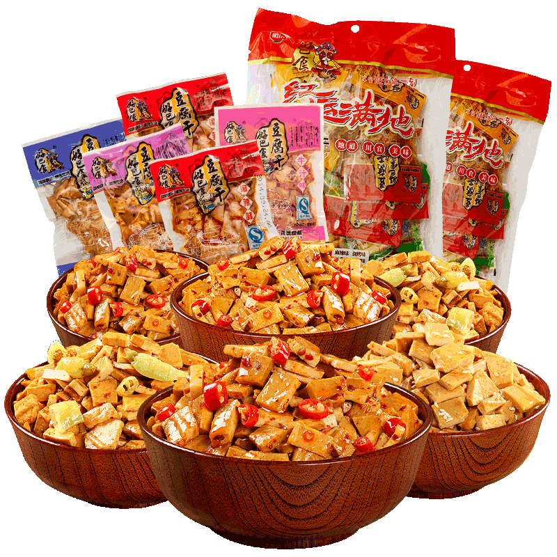【好巴食】麻辣豆腐干混合装400g限20000张券