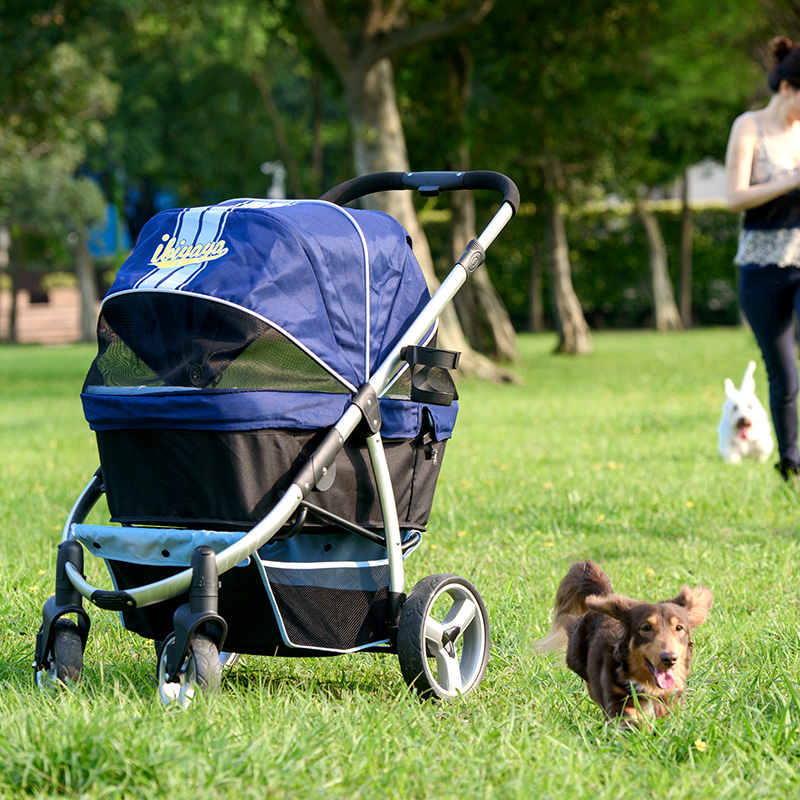 Taiwan Ibiyaya Luxury Pet Stroller 1202 First Class dog stroller larger foldable