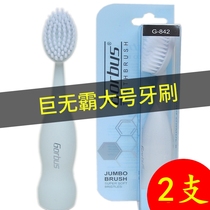 Korean-style big mac environmental protection toothbrush Household fine soft hair adult wide head oversized head household massage large toothbrush