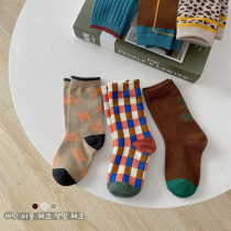 Foam Foam Home Custom Childrens Clothing Children Socks Foreign Air Female Babies Pure Cotton Autumn Winter Middle Cylinder Socks Girl 100 hitch long cylinder