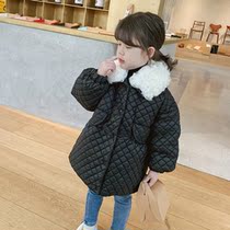 Foam home Custom childrens clothing 2021 new children Ocean Gas Warm Jacket Girl Winter Clothing Long down Down Clothing Tide