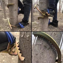 Climbing Tree God Instrumental Belt Upper Tree Special Tool Iron Shoe Pedaling foot Climbing Pole Instrumental Feet Zako Cat Grip Wooden Pole foot clasp