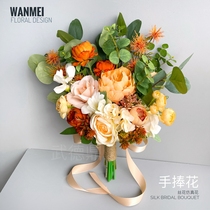 Nordic simulation bouquet Bride wedding bouquet home ornaments living room decoration flower arrangement hipster room decoration