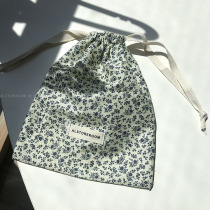 AL homemade small floral storage bag Hand bag makeup woman bag drawstring bag Korea ins new product