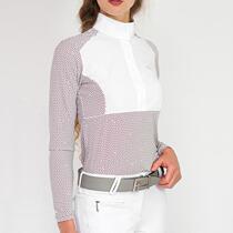 Italian Forhorses ladies Long sleeves T-shirt FH equestrian shirts riding blouses green blue plum flower