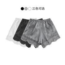 Lace lace high waist flat leg pants 2021 New comfortable hip anti-light shorts women safety pants leggings