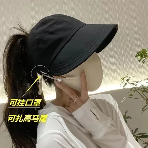 UV-Proof Half Women 's Sun Protection 모자 모자 태양 보호 오리 혀 봄과 여름 퀵 건조 여름 인터넷 유명인 어부 비어있는 탑 UV-Proof Half Women 's Sun Protection 모자 모자 태양 보호 오리 혀 봄과 여름 퀵 건조 여름 인터넷 유명인 어부 비어있는 탑