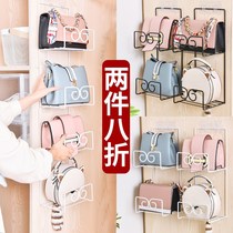 Bag rack Bag storage net red storage rack artifact Home door back wall placement rack Bedroom dormitory hanging