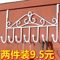 Door hook Door back hook Back bedroom Nordic style creative incognito free punch hook a row of long coat hooks