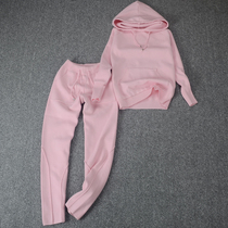 Ogoods Thickened Tandem Hat Autumn Winter Knit Suit Womens Net Red Casual Fashion Tide Loot Foreign Air Old Daddy Pants Two Sets