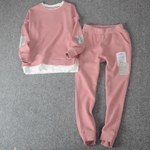 Korean Version 2021 New Big Code Spring Autumn Suit Women Harbor Taste Sports Casual Temperament Relaxation Goddess Fashion Two Sets