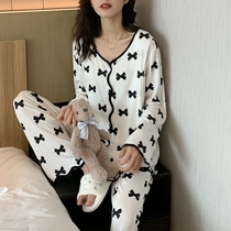 Modal Yuezi Suit Postpartum Summer Thin Maternity Breastfeeding Home Clothes July 6 Spring and Autumn Pregnant Womens Pajamas