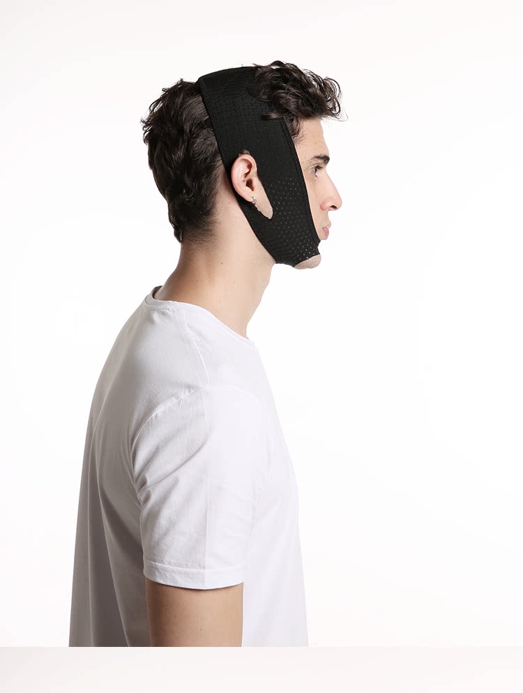 瘦脸神器男士专用 提拉紧致小v脸仪双下巴绷带透气睡觉头套面罩膜