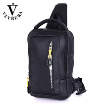 Mens chest bag multifunctional shoulder shoulder bag portable casual small backpack flat large capacity waterproof canvas chest bag