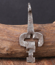 Old iron instrument R1143FBz-Qing dynasty cold iron key 6 5cm14 3g