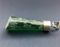 Gao Gu Liuli RM9878RB2 Afghanistan Millennium Old Liuli Silver pendant 4 2cm7 2g