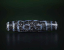 Ancient Pearl Tianzhu R0298DC-Tiantian Pearl-West Asia century Agate Pearl-Five-eyed Tianzhu 5cm17g