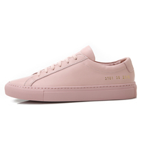 2015 naked pink cow leather common with elegant little white shoes hand lovers flat bottom plate shoes