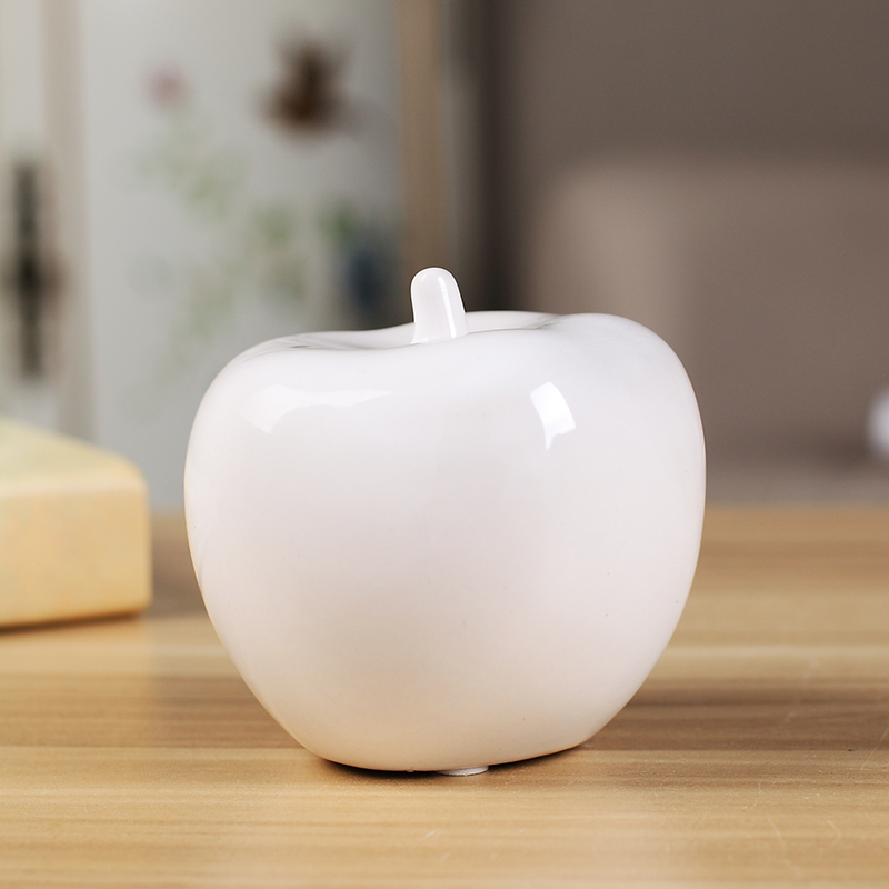 To embellish of jingdezhen ceramics handicraft small place, contracted and I creative living room apple home decoration
