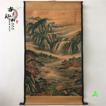 Antique antique do old calligraphy and painting Chinese painting ancient painting celebrity calligraphy figure painting real landscape living room office decoration painting
