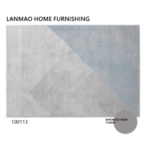 (Lazy cat) Nordic imported modern minimalist line carpet blue minimalist full-paved living room bedroom large blanket