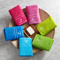 Jie Liya Lan green towel pure cotton household absorbent cotton soft face towel Candy couple thick face towel