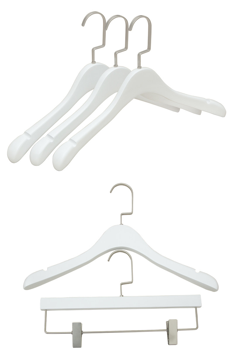 展示与对比:芙立诗实木白色衣架木质女装大衣衣撑服装婚纱店定制衣挂