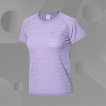 Li Ning trend fashion leisure sports running round neck breathable series womens short sleeve T-shirt ATSP118