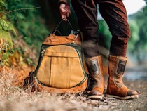 Fu Lu Garage Vintage Adventure off-road Riding motorcycle motorcycle Canvas Leather Portable helmet Bag