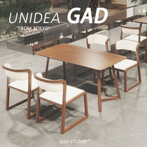 UNIDEA commercial dessert shop milk tea shop solid wood table and chair combination coffee shop restaurant bar clear table and chair
