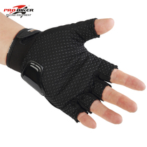 Off-road motorcycle riding gloves men and women winter breathable half finger gloves anti-slip Knight equipment
