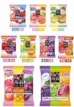 Japanese imported fruit-flavored jelly double spell three spell 1*12 bags box notes taste