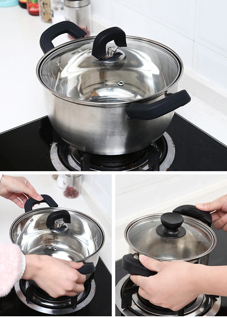 锅耳朵防烫锅把手锅耳套双耳防烫手套硅胶锅把套隔热耐高温防滑