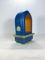 Traditional Chinese shrines Small Shrines Walnut wood painted green inlaid Jade Shrines Small Shrines Mini shrines