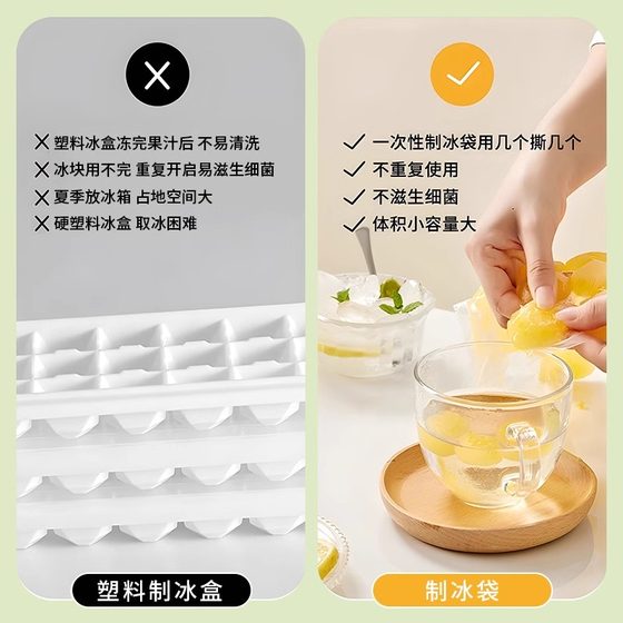 여름 아이스 백, 일회용 아이스 큐브, 특수 두꺼운 아이스 백, 가정 아이스 격자 가방 곰팡이 냉장고 냉동 도구 여름 아이스 백, 일회용 아이스 큐브, 특수 두꺼운 아이스 백, 가정 아이스 격자 가방 곰팡이 냉장고 냉동 도구