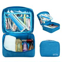 New Net red cosmetic bag large portable simple large capacity multi-function wash bag square cosmetics storage box