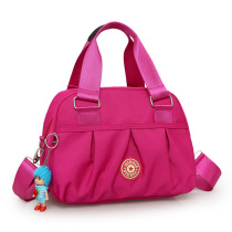 The new Korean version of the canvas ladies one-shoulder portable Messenger bag nylon Oxford cloth bag casual large-capacity mother bag
