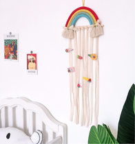 ins Nordic style decoration Childrens hairpin Hair accessories storage with wall-mounted headdress finishing with childrens hairpin Na artifact