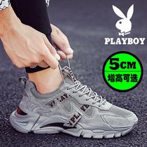 Flowers Playboy Mens Shoes Spring Invisible Inside Casual Sports Mens Old Dad Shoes Trend 100 Hitch Tide
