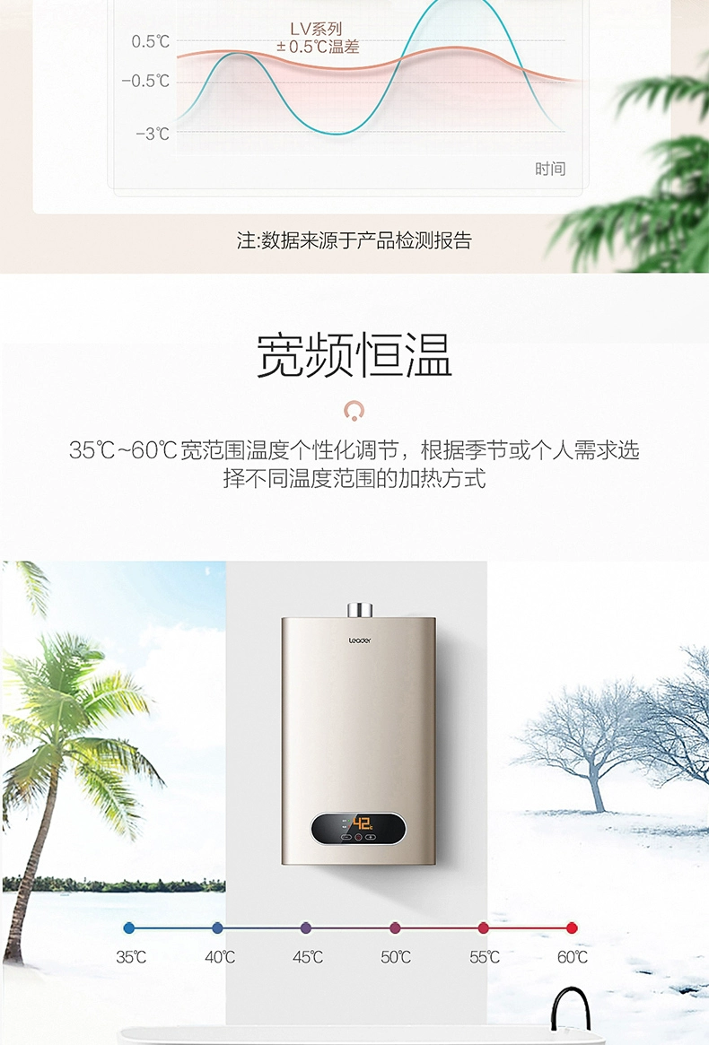 Chỉ huy hàng đầu chính thức của Haier Máy nước nóng gas 12 lít gia dụng khí tự nhiên nhiệt độ không đổi khí thải mạnh mẽ lò sưởi tức thì - Máy đun nước
