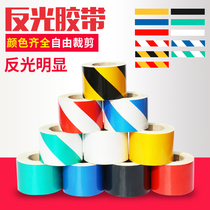 5cm yellow black red and red white twill luminous traffic truck Reflective Tape Mark with Anticollister Sticker Mark