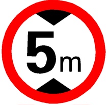 Glistening limit high sign cards limit high ID card limited width warning signs Billboard round speed limit signs