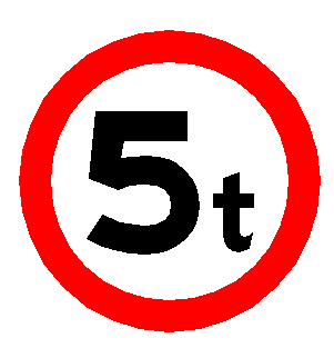 Customized various specifications Bridge limit heavy plate indicator reflective road sign Speed limit 5 limit height limit width vehicle warning sign