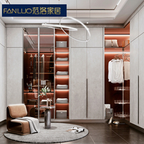 Van Loo Modern Minimalist Light Lavish Overall Wardrobe Custom Bedroom Assembly Glass Door Cloakroom Full House Set