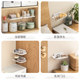 Lazy corner bedside storage rack foldable wall storage rack bedside mobile phone rack wall hanging organization rack