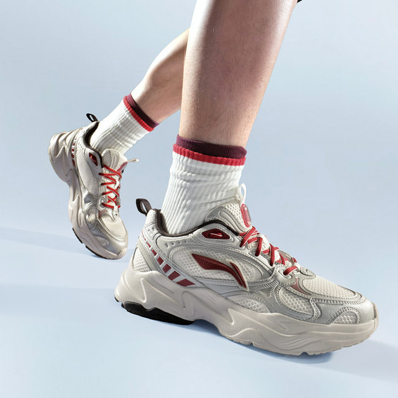 Li Ning 캐주얼 신발, 유성 2K 남성 충격 흡수 리바운드 트렌드 밀레니엄 스타일 아빠 신발 Li Ning 캐주얼 신발, 유성 2K 남성 충격 흡수 리바운드 트렌드 밀레니엄 스타일 아빠 신발