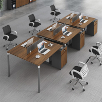 Staff computer desk 4 people simple modern screen four work Station 6 partition card seat Office table and chair combination