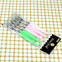 Japan imports stainless steel pastries fruit fork dessert fork small fork tableware fork 5 packages