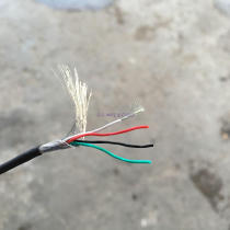 4-core shielded wire 0 08 square 28awg tensile and folding outer diameter 2 5mm ultra-soft oil-resistant cold-resistant