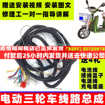 Electric tricycle simple bull head line Niu head model vehicle large line National Standard 4 Square 6 square wire harness